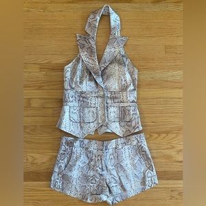 Marciano snakeskin outfit